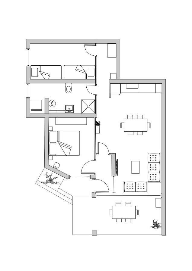 Apartman Luka Kaštela Exteriör bild